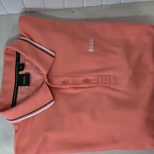 Hugo Boss Classic Paddry Pro Luxury Polo Orange/Peach XXL